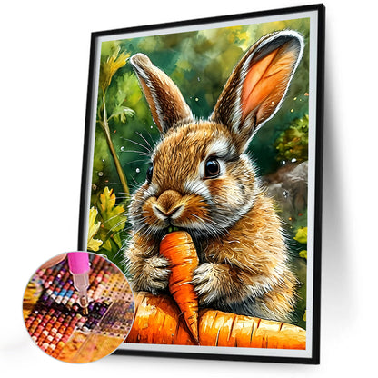 Carrot Rabbit - Full Round Drill Diamond Painting 30*40CM