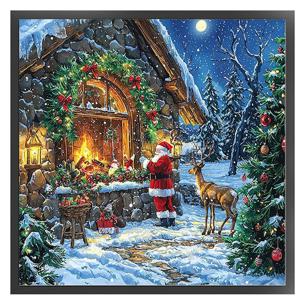 Christmas Eve - 11CT Stamped Cross Stitch 50*50CM