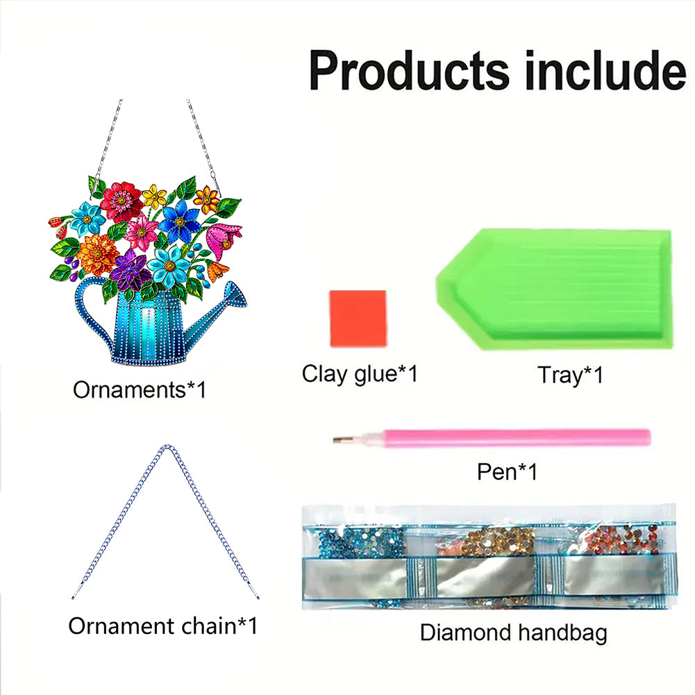 2D Flat DIY Diamond Art Pendant Diamond Painting Set Home Wall Decoration Crafts