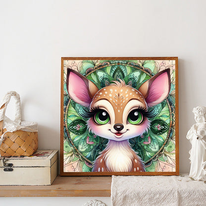Mandala Deer - Full Round Drill Diamond Painting 30*30CM