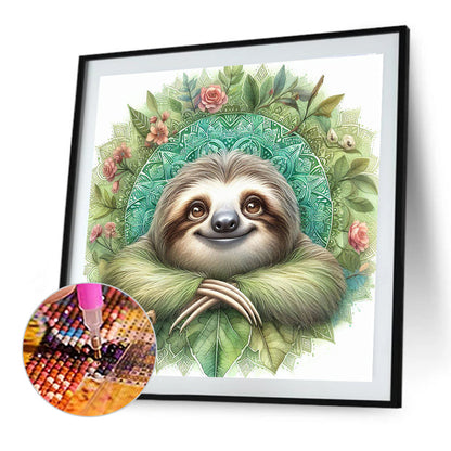 Mandala Sloth - Full Round Drill Diamond Painting 30*30CM