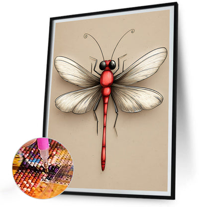 Dragonfly - Full Round Drill Diamond Painting 30*40CM
