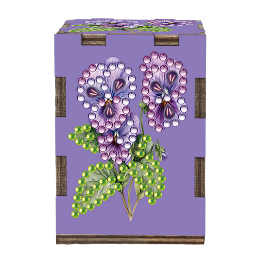 5D DIY Diamond Art Handmade Toothpick Holder Rhinestone Decorative Toothpick Box