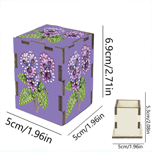 5D DIY Diamond Art Handmade Toothpick Holder Rhinestone Decorative Toothpick Box