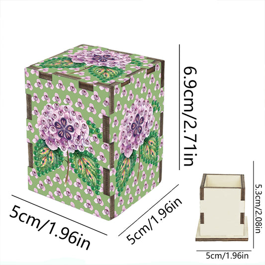 5D DIY Diamond Art Handmade Toothpick Holder Rhinestone Decorative Toothpick Box