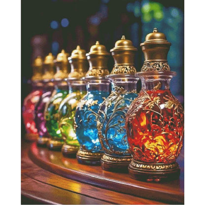Magic Perfume Bottle - 14CT Stamped Cross Stitch 75*90CM(Fairy Brand)