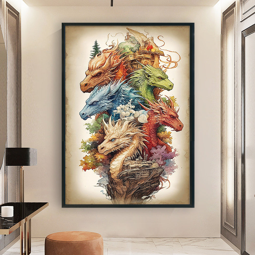 Dragon - 14CT Counted Cross Stitch 40*60CM