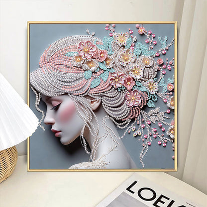 Art Girl - Special Shaped Drill Diamond Painting 30*30CM