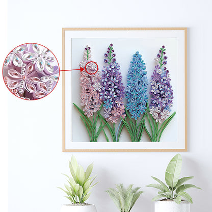 Quilling Lavender - Special Shaped Drill Diamond Painting 30*30CM