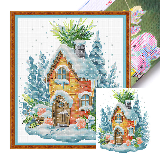 Carrot Hut - 11CT Stamped Cross Stitch 28*33CM(Joy Sunday)