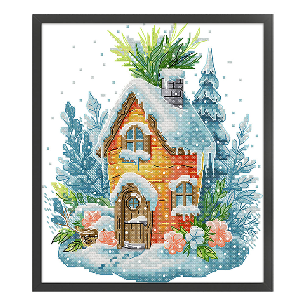 Carrot Hut - 11CT Stamped Cross Stitch 28*33CM(Joy Sunday)