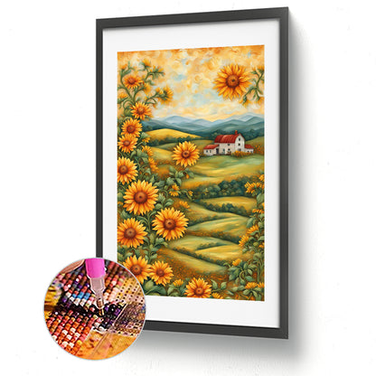 Rural Scenery - Full Round Drill Diamond Painting 40*70CM