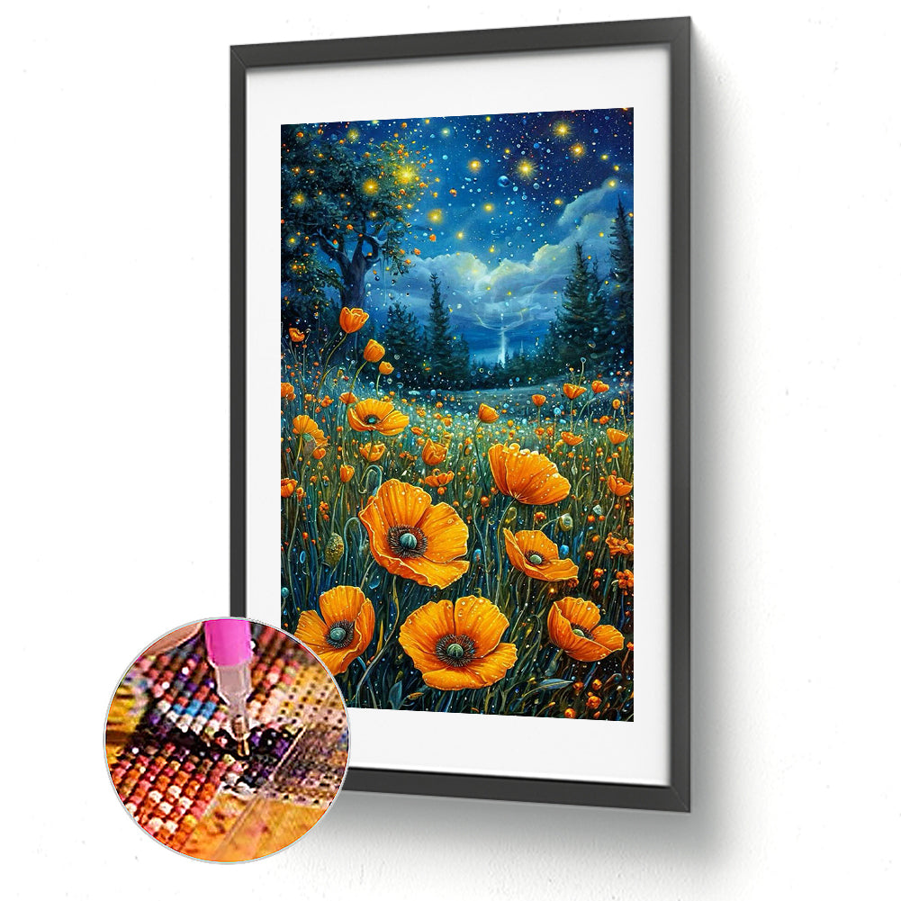 Night Scenery - Full Round Drill Diamond Painting 40*70CM