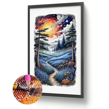 Forest - Full Round Drill Diamond Painting 40*70CM