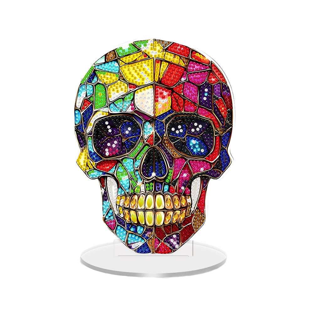 2D Flat Halloween DIY Diamond Painting 5D Desktop Ornaments Kit for Home Decor