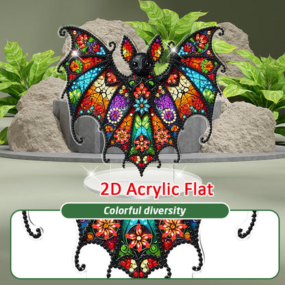 2D Flat Halloween DIY Diamond Painting 5D Desktop Ornaments Kit for Home Decor