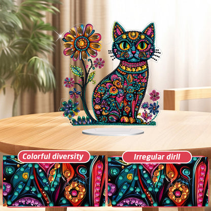 2D Flat Halloween DIY Diamond Painting 5D Desktop Ornaments Kit for Home Decor