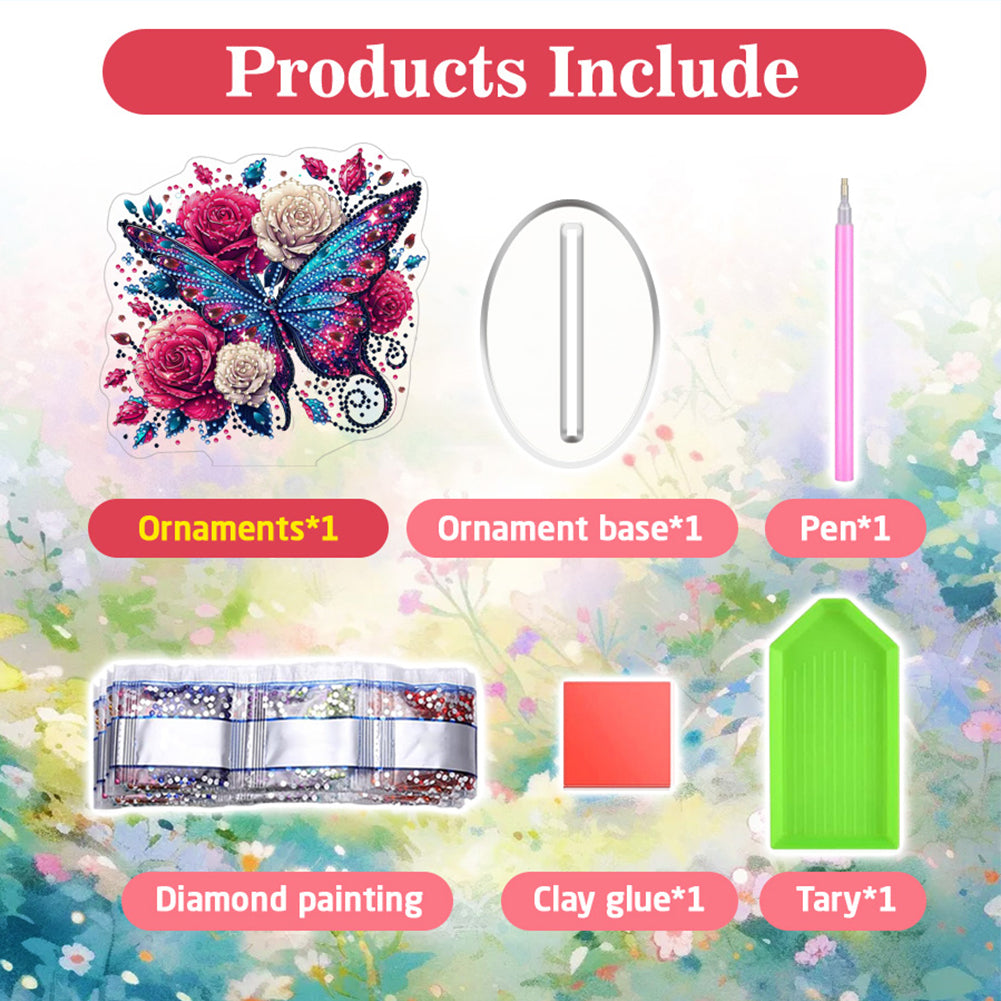 2D Flat Halloween DIY Diamond Painting 5D Desktop Ornaments Kit for Home Decor