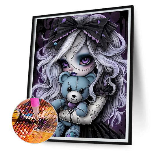 Dark Girl - Full Round Drill Diamond Painting 30*40CM