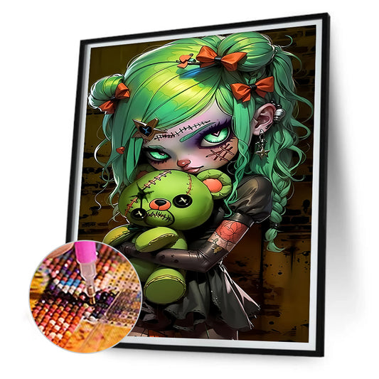 Dark Girl - Full Round Drill Diamond Painting 30*40CM