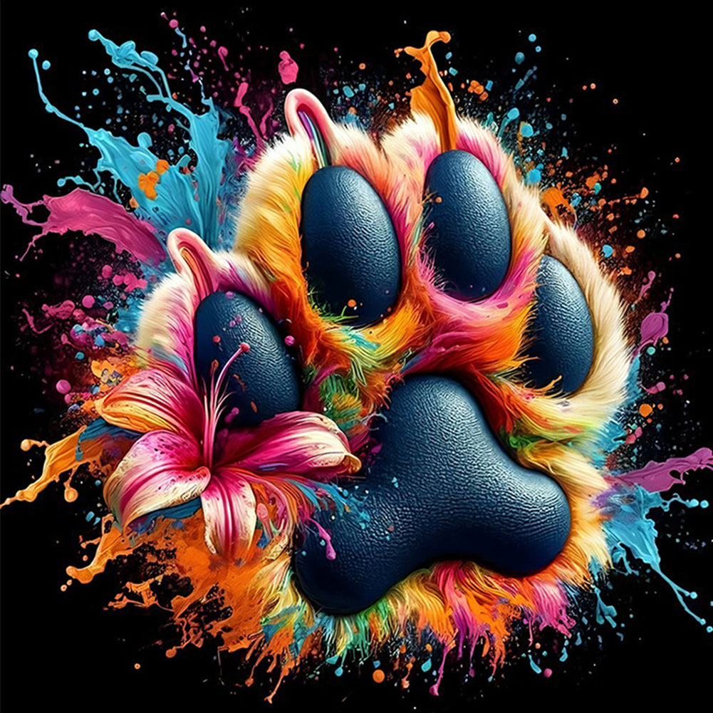 Cute Footprints - Full Round Drill Diamond Painting 30*30CM