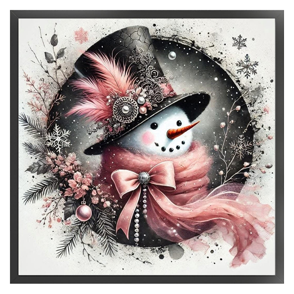 Snowman - 11CT Stamped Cross Stitch 40*40CM