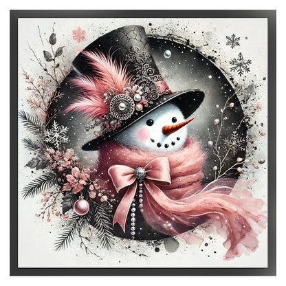 Snowman - 11CT Stamped Cross Stitch 40*40CM