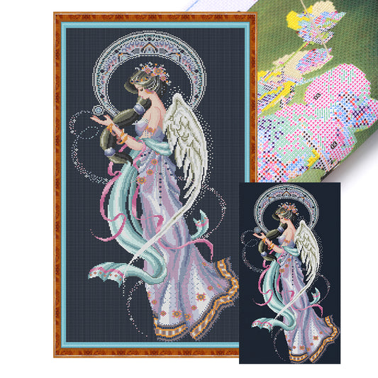 Moon Goddess - 14CT Stamped Cross Stitch 37*69CM(Joy Sunday)