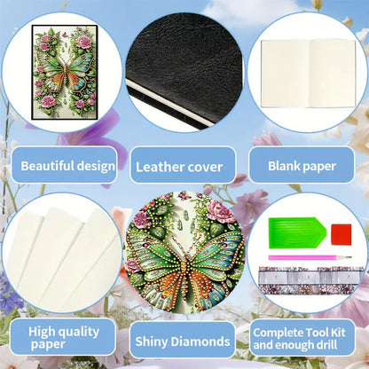 50-Page A5 Size Diamond Painting Notebook for Adults Beginners Holiday Birthday