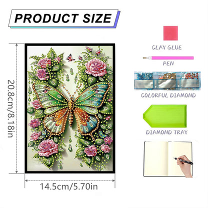50-Page A5 Size Diamond Painting Notebook for Adults Beginners Holiday Birthday