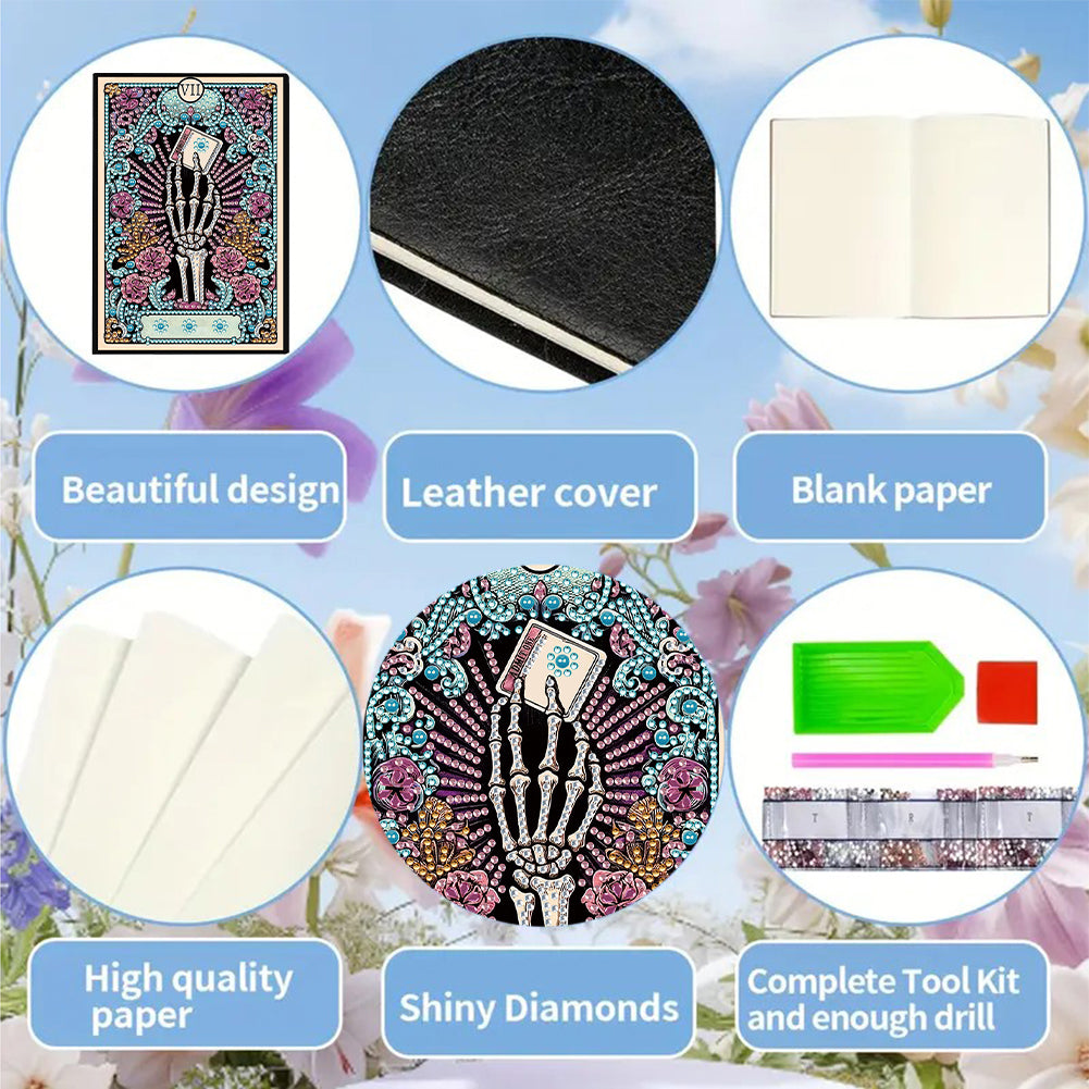 50-Page A5 Size Diamond Painting Notebook for Adults Beginners Holiday Birthday