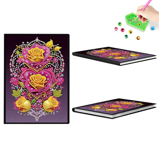 50-Page A5 Size Diamond Painting Notebook for Adults Beginners Holiday Birthday