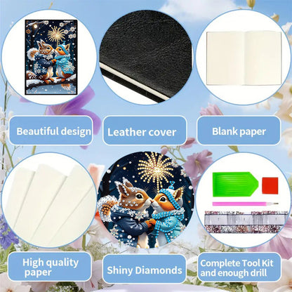 50-Page A5 Size Diamond Painting Notebook for Adults Beginners Holiday Birthday