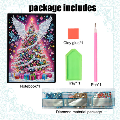 50-Page A5 Size Diamond Painting Notebook for Adults Beginners Holiday Birthday