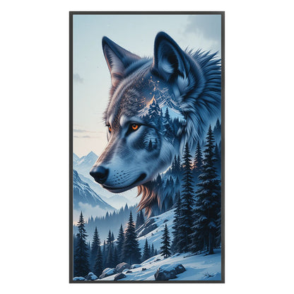 Wolf - 11CT Stamped Cross Stitch 40*70CM