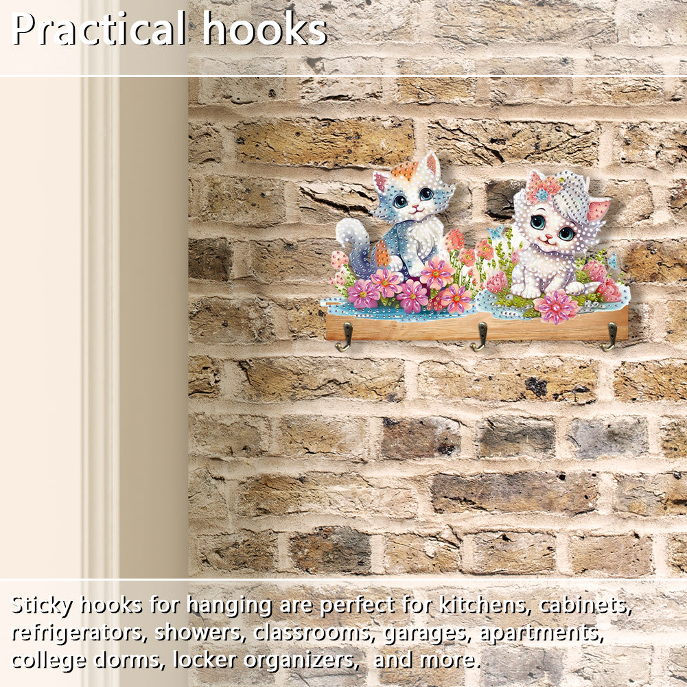 Animal DIY Diamond Painting Hanging Hook No Hole Punching Wall Decoration