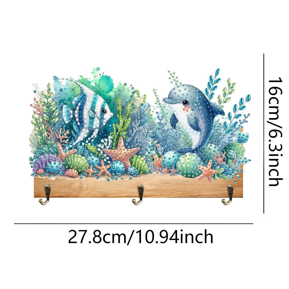 Animal DIY Diamond Painting Hanging Hook No Hole Punching Wall Decoration