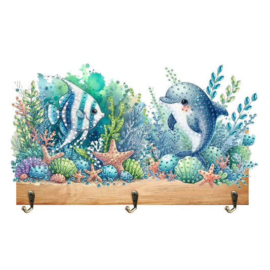 Animal DIY Diamond Painting Hanging Hook No Hole Punching Wall Decoration