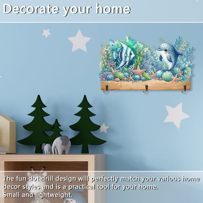 Animal DIY Diamond Painting Hanging Hook No Hole Punching Wall Decoration
