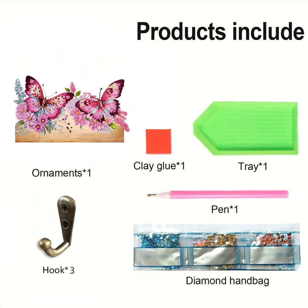 Animal DIY Diamond Painting Hanging Hook No Hole Punching Wall Decoration