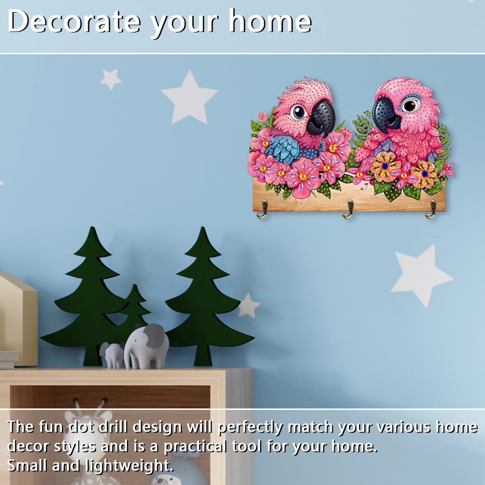 Animal DIY Diamond Painting Hanging Hook No Hole Punching Wall Decoration