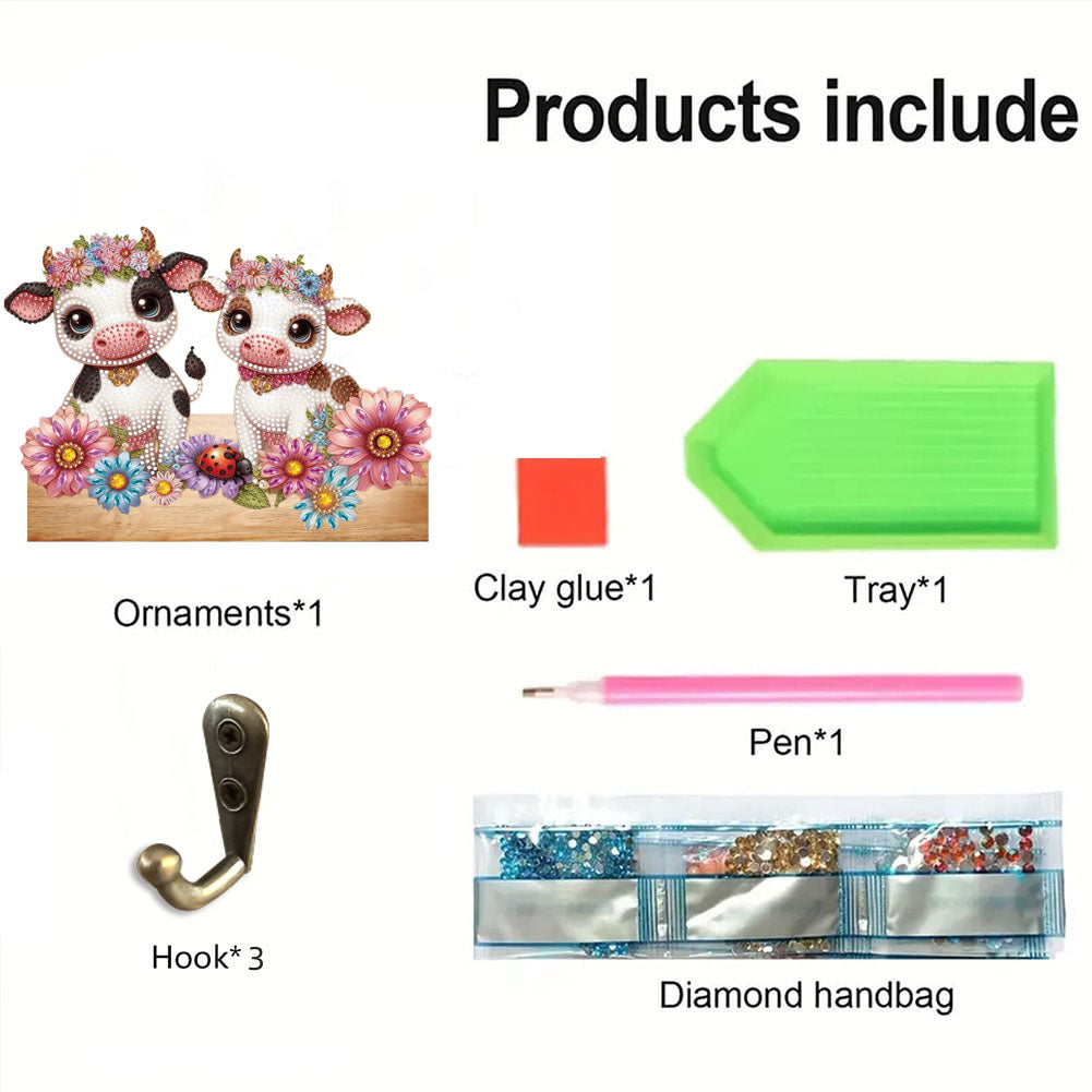 Animal DIY Diamond Painting Hanging Hook No Hole Punching Wall Decoration