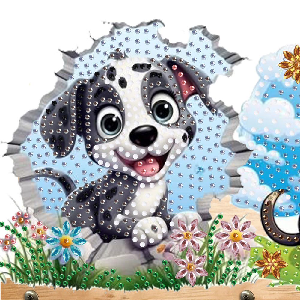 Animal DIY Diamond Painting Hanging Hook No Hole Punching Wall Decoration