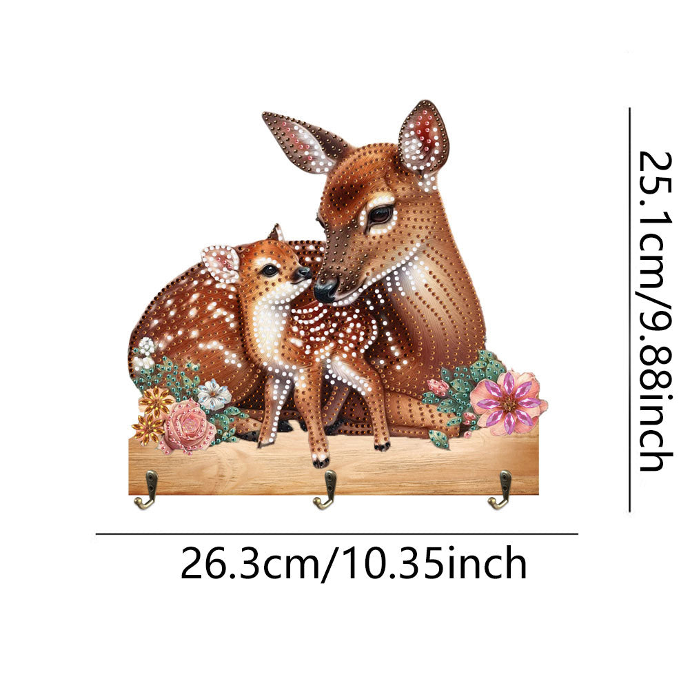Animal DIY Diamond Painting Hanging Hook No Hole Punching Wall Decoration