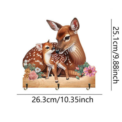 Animal DIY Diamond Painting Hanging Hook No Hole Punching Wall Decoration