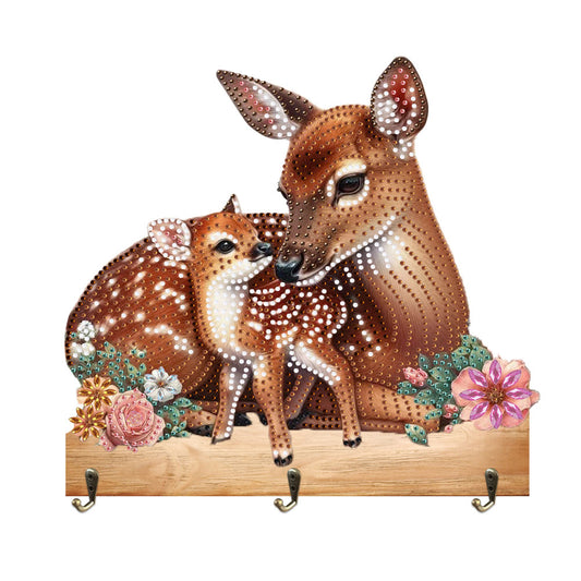Animal DIY Diamond Painting Hanging Hook No Hole Punching Wall Decoration
