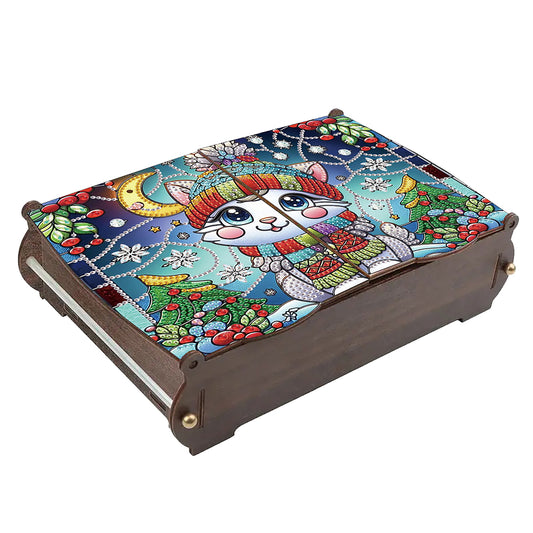 DIY Diamond Painting Handmade Storage Box Rhinestones Decorative Storage Case