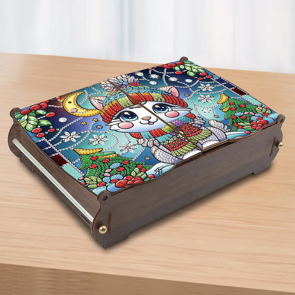 DIY Diamond Painting Handmade Storage Box Rhinestones Decorative Storage Case