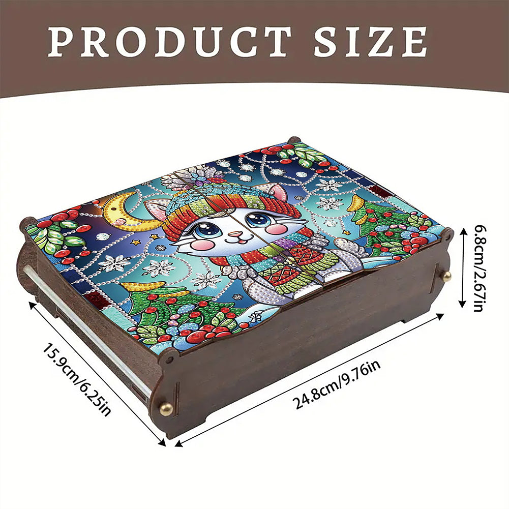 DIY Diamond Painting Handmade Storage Box Rhinestones Decorative Storage Case