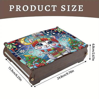 DIY Diamond Painting Handmade Storage Box Rhinestones Decorative Storage Case
